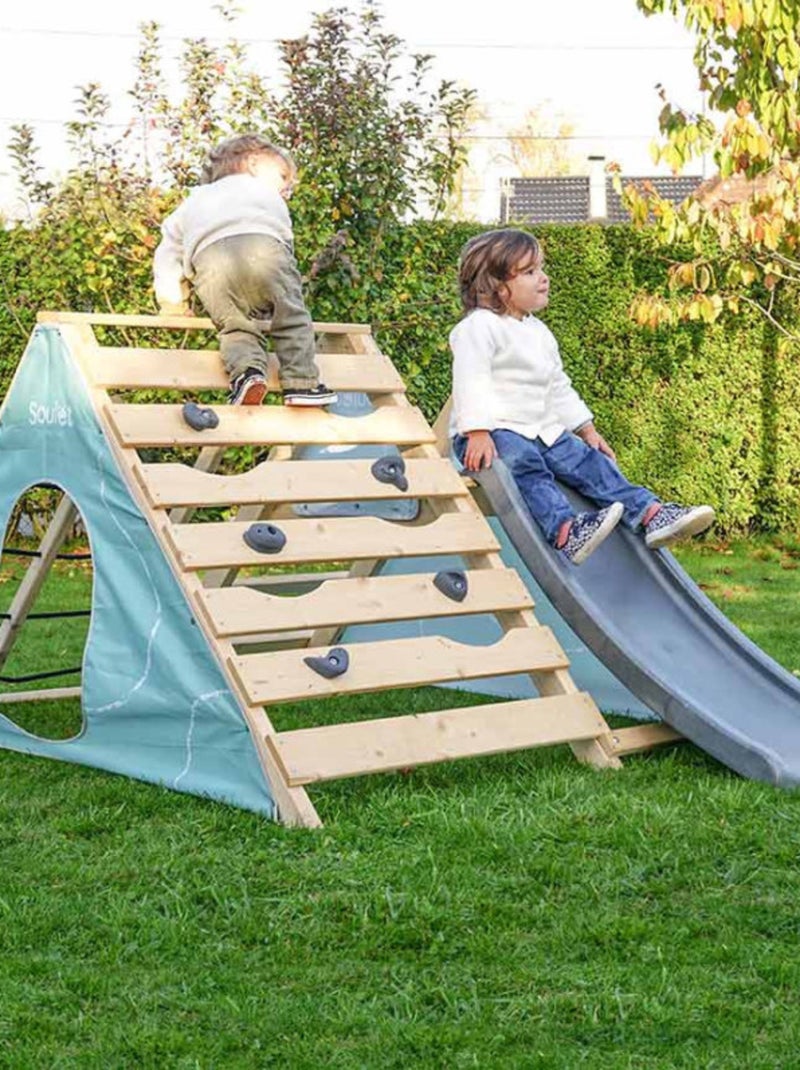 Aire de jeux bébé avec toboggan Hercule Marron - Kiabi