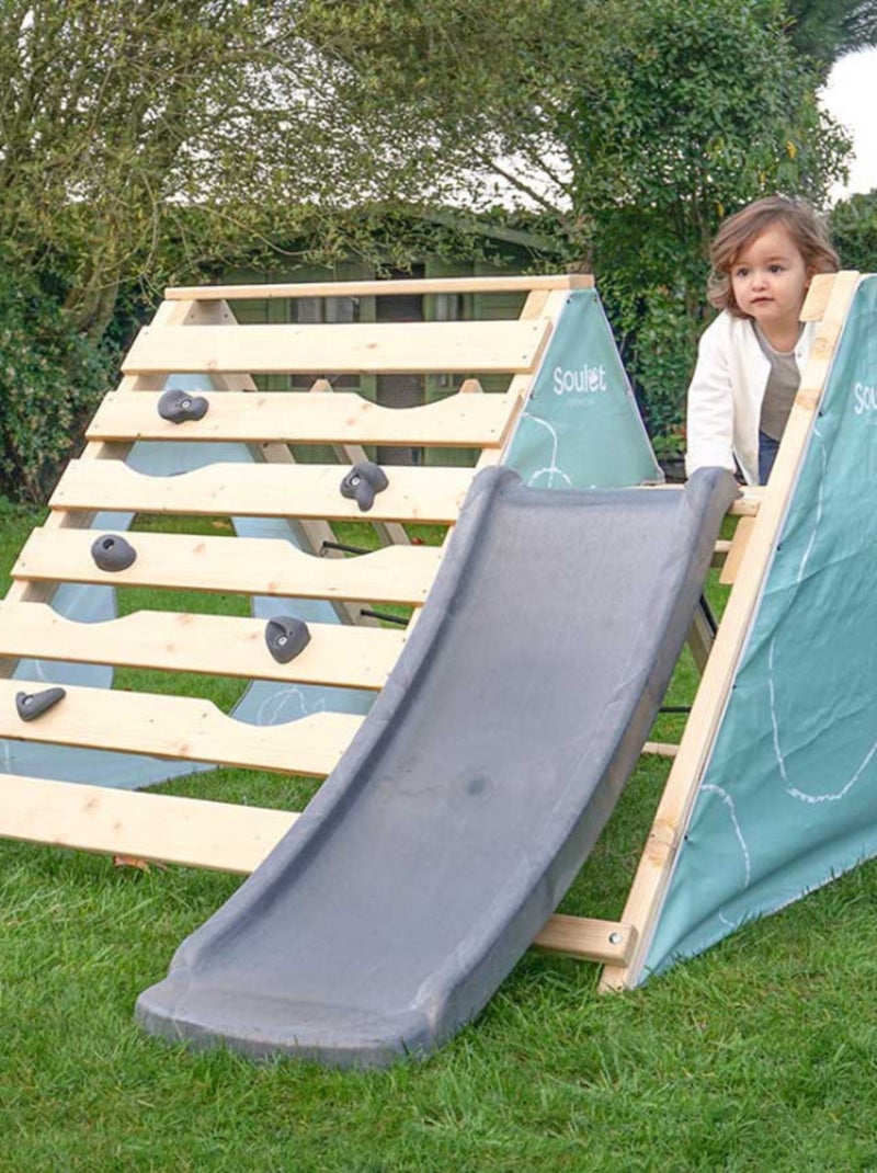 Aire de jeux bébé avec toboggan Hercule Marron - Kiabi