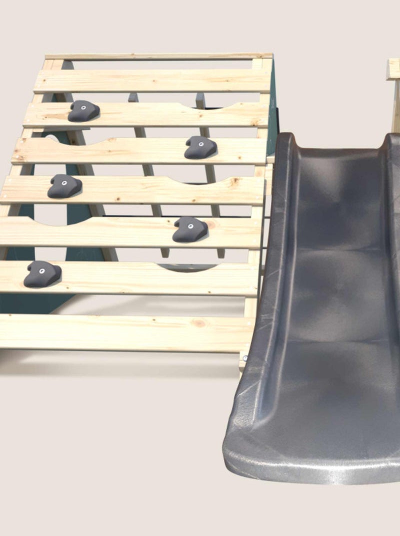 Aire de jeux bébé avec toboggan Hercule Marron - Kiabi