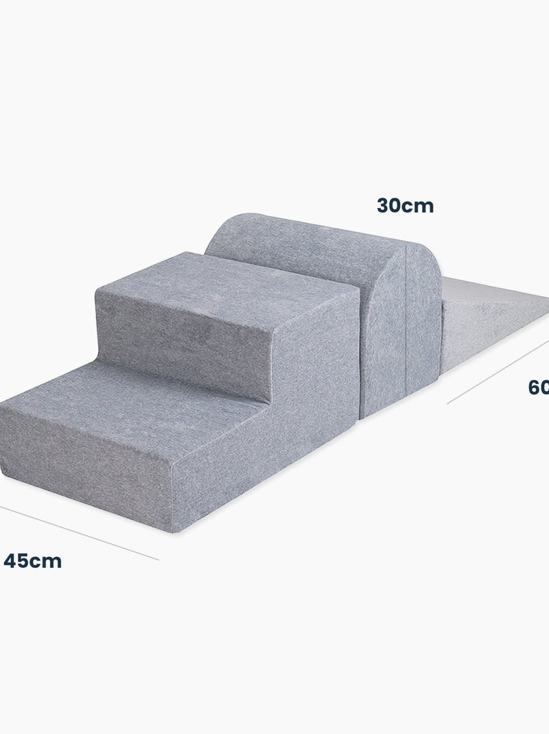 Aire de jeux en mousse pour enfants avec balles – velvet Gris - Kiabi
