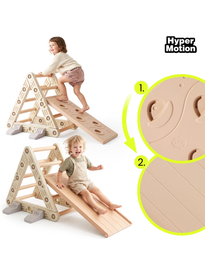 Aire de Jeux Évolutive 3 en 1 en PEHD Toboggan Escalade et Bascule Dim 110x44 cm N/A - Kiabi