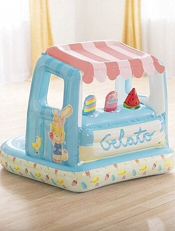 Aire de jeux gonflable marchand de glace
