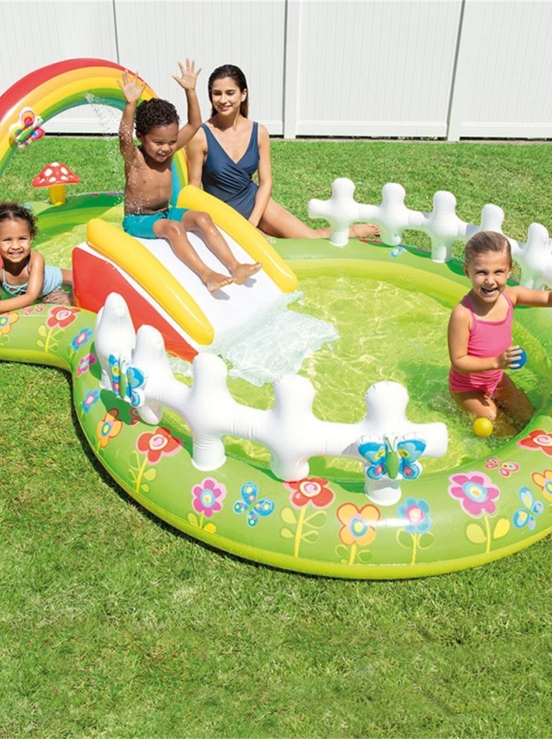 Aire de jeux gonflable Mon jardin Vert - Kiabi