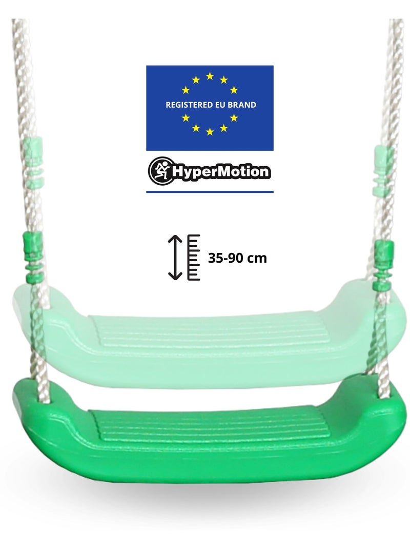 Aire de Jeux Jardin XXL HyperMotion - Portique Acier 2 Sièges, Échelle & Trapèze Gris - Kiabi