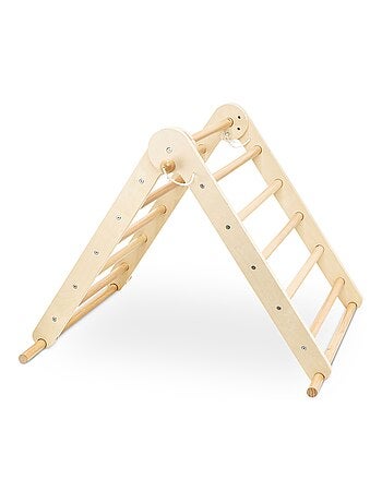 Aire de jeux Montessori bois échelle et triangle Mamabrum