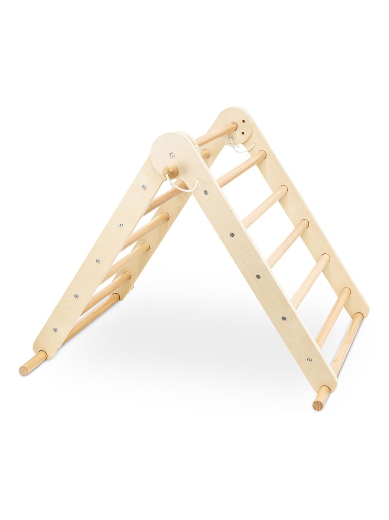 Aire de jeux Montessori bois échelle et triangle Mamabrum N/A - Kiabi