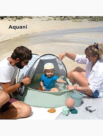 Aire de jeux, piscine & lit d'appoint 3 en 1, anti-UV FPS 50+ Aquani Provence 'Babymoov'