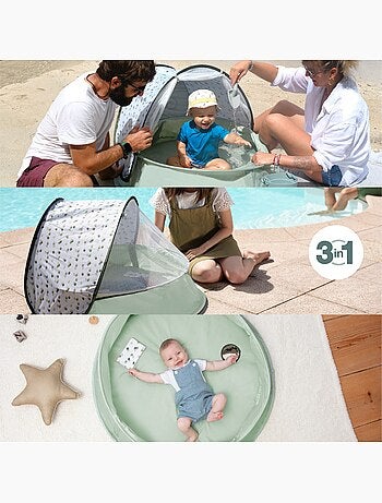 Aire de jeux, piscine & lit d'appoint 3 en 1, anti-UV FPS 50+ Aquani Provence 'Babymoov'