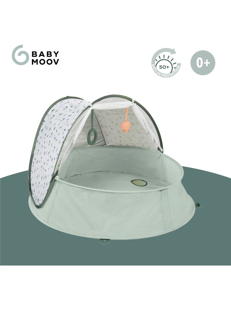 Aire de jeux, piscine & lit d'appoint 3 en 1, anti-UV FPS 50+ Aquani Provence 'Babymoov' Vert clair - Kiabi