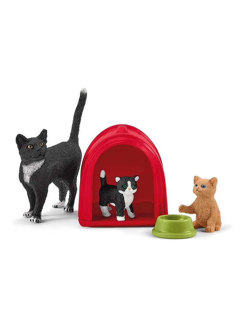 Aire De Jeux Pour Chats Adorables - Schleich Multicolore - Kiabi