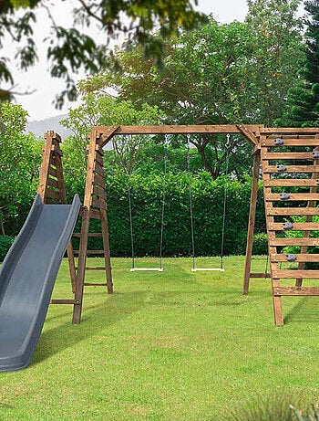 Aire de jeux pour enfants avec toboggan Isis