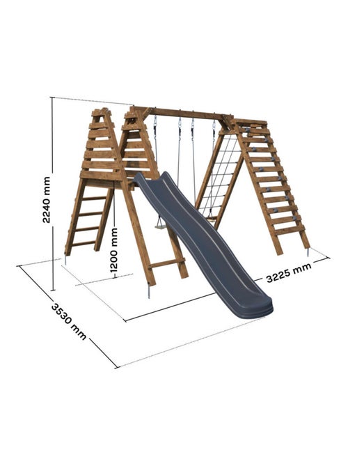 Aire de jeux pour enfants avec toboggan Isis - Kiabi