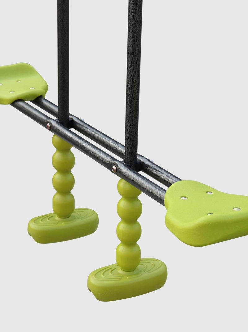 Aire de jeux toboggan, face-à-face, 2 balançoires Marin Vert - Kiabi