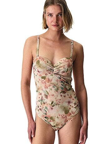 Aires lotus maillot de bain fleuri scintillant penti