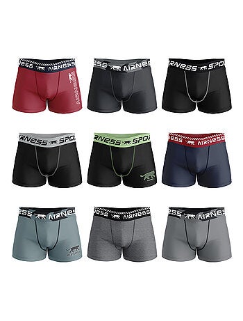 AIRNESS Lot de 3 Boxers homme en coton Best Of Surprise Airness