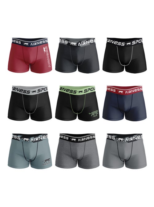 AIRNESS Lot de 3 Boxers homme en coton Best Of Surprise Airness - Kiabi