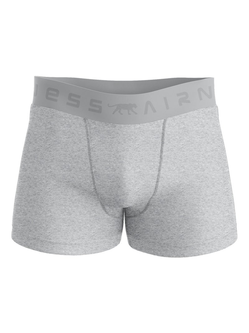AIRNESS Lot de 3 boxers homme en coton Predator Airness Gris - Kiabi
