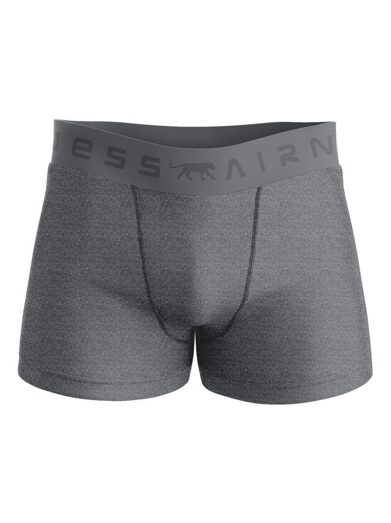 AIRNESS Lot de 3 boxers homme en coton Predator Airness Gris - Kiabi