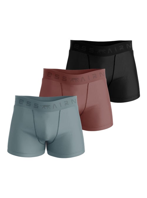 AIRNESS Lot de 3 boxers homme en coton Predator Airness - Kiabi