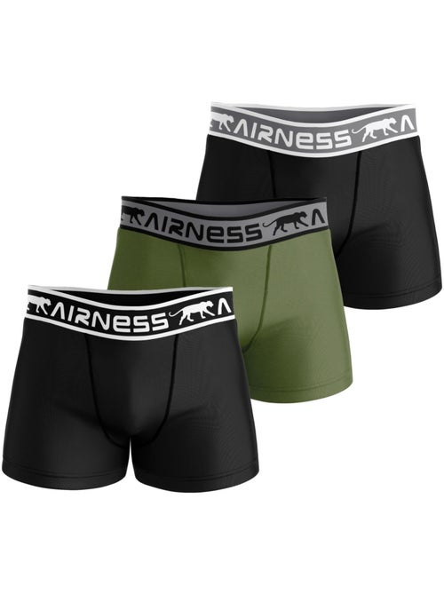 AIRNESS Lot de 3 boxers homme en coton Starter Airness - Kiabi