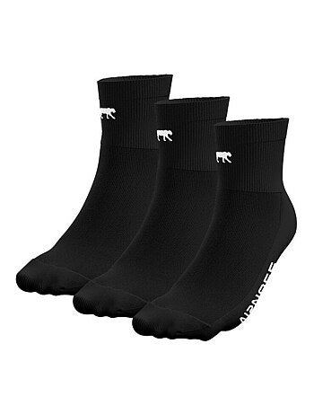 AIRNESS Lot de 3 paires de chaussettes quarter homme Sport Airness