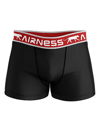 AIRNESS Lot de 5 boxers homme en coton ceintures colorées Starter Airness