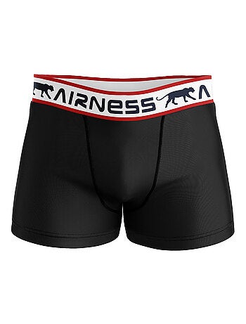AIRNESS Lot de 5 boxers homme en coton ceintures colorées Starter Airness