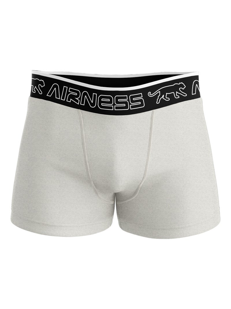 AIRNESS Lot de 5 boxers homme en coton colorés Starter Airness Bleu Vert - Kiabi