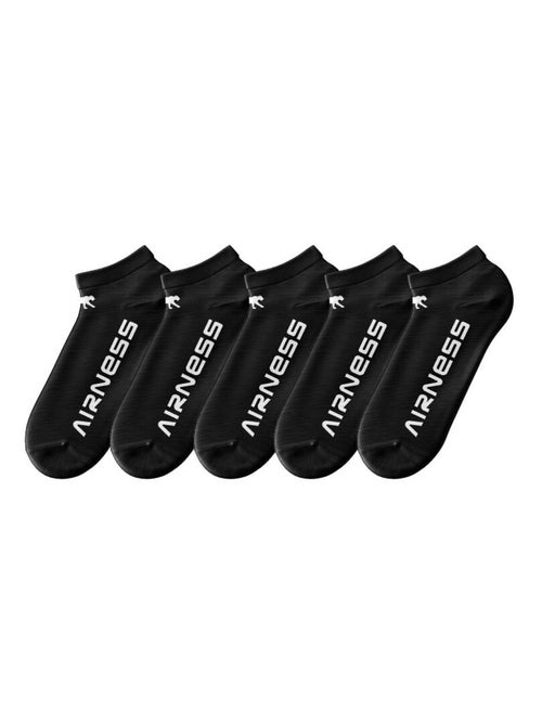 AIRNESS Lot de 5 paires de chaussettes tiges courtes homme Classic Airness - Kiabi