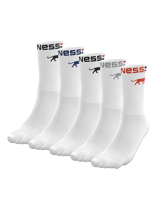 AIRNESS Lot de 5 paires de tennis homme Logo sur tige Colors Panther Airness - Kiabi