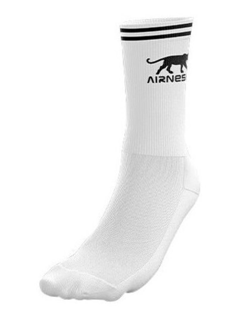 AIRNESS Lot de 5 paires de tennis homme Logo sur tige et rayures Airness Blanc - Kiabi