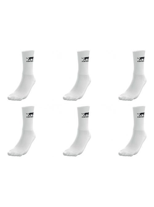 AIRNESS Lot de 6 paires de tennis homme Logo sur tige Corporate Airness - Kiabi