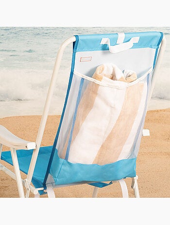 Aktive beach sac à dos pliable pour chaise de plage avec poche 44x40x81 cm