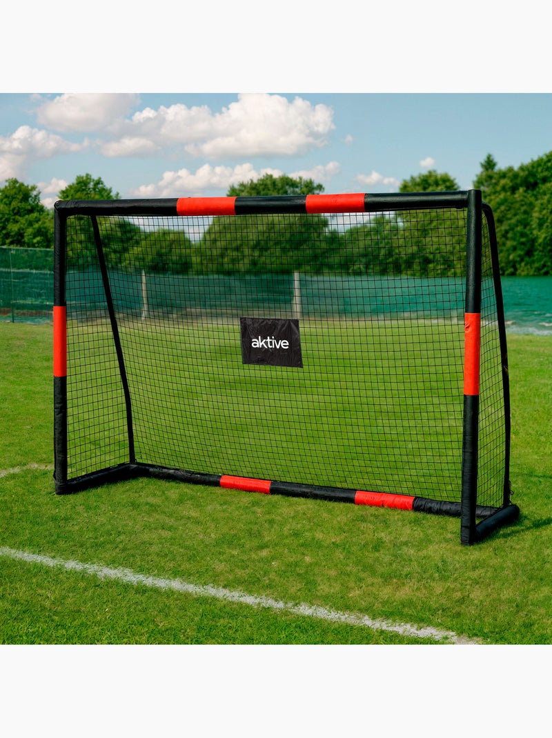 Aktive but de football 180x60x120 cm structure avec protection, filet et piquets N/A - Kiabi