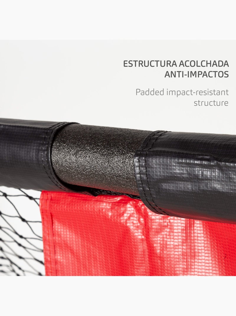 Aktive but de football 180x60x120 cm structure avec protection, filet et piquets N/A - Kiabi