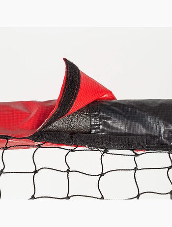 Aktive but de football 300x120x200 cm structure avec protection, filet et piquets
