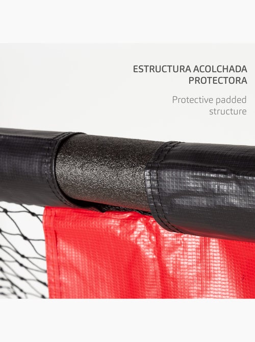 Aktive but de football 300x120x200 cm structure avec protection, filet et piquets - Kiabi