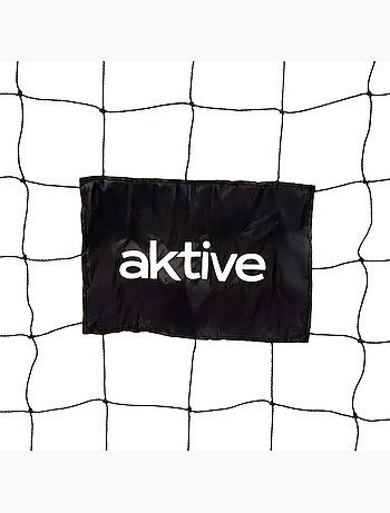 Aktive but de football en acier 180x60x120 cm avec filet robuste et 6 piquets