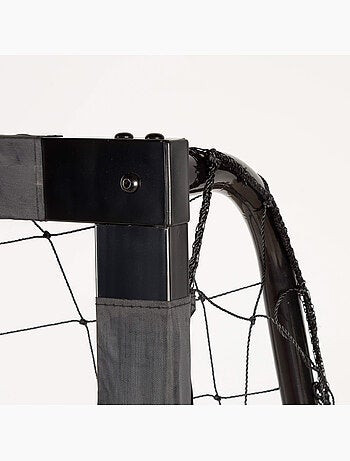 Aktive but de football en acier 300x90x160 cm avec filet robuste et 7 piquets
