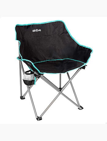 Aktive chaise de camping pliante 50x47x74 cm avec porte-gobelet,