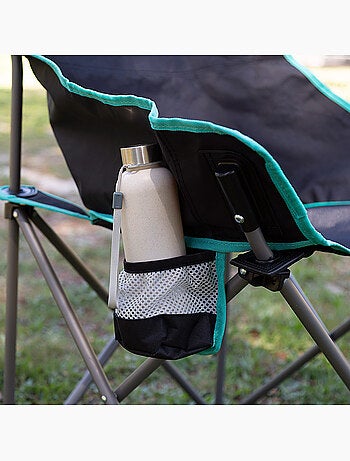 Aktive chaise de camping pliante 50x47x74 cm avec porte-gobelet,