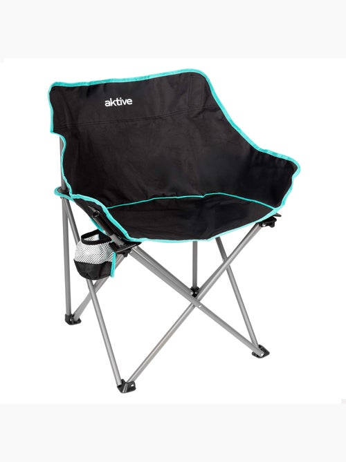 Aktive chaise de camping pliante 50x47x74 cm avec porte-gobelet, - Kiabi