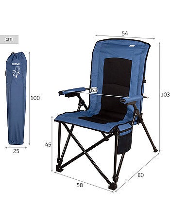 Aktive chaise de camping pliante 54x80x103 cme