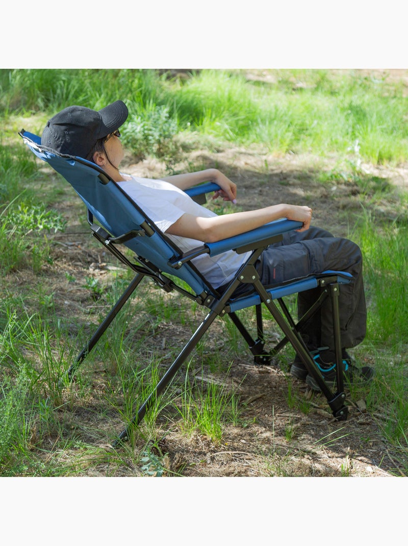 Aktive chaise de camping pliante 54x80x103 cme Bleu - Kiabi
