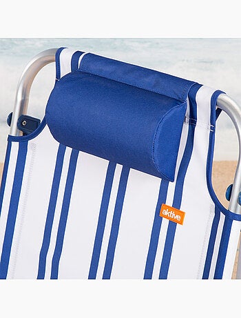 Aktive chaise de plage basse multiposition 48x45x83 cm