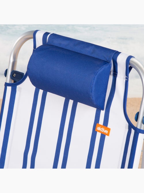 Aktive chaise de plage basse multiposition 48x45x83 cm - Kiabi Aktive chaise de plage basse multiposition 48x45x83 cm - Kiabi