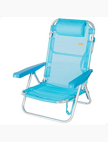 Aktive chaise de plage basse multiposition 48x46x84 cm