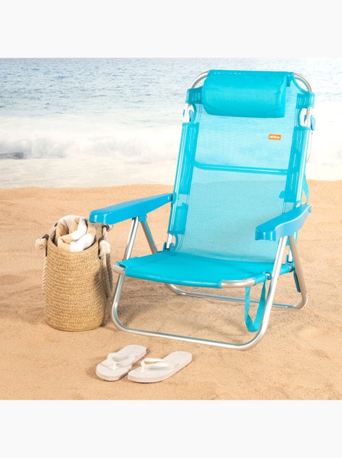 Aktive chaise de plage basse multiposition 48x46x84 cm - Kiabi