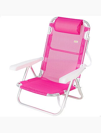 Aktive chaise de plage basse multiposition 48x46x84 cm