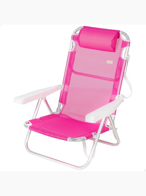 Aktive chaise de plage basse multiposition 48x46x84 cm - Kiabi Aktive chaise de plage basse multiposition 48x46x84 cm - Kiabi